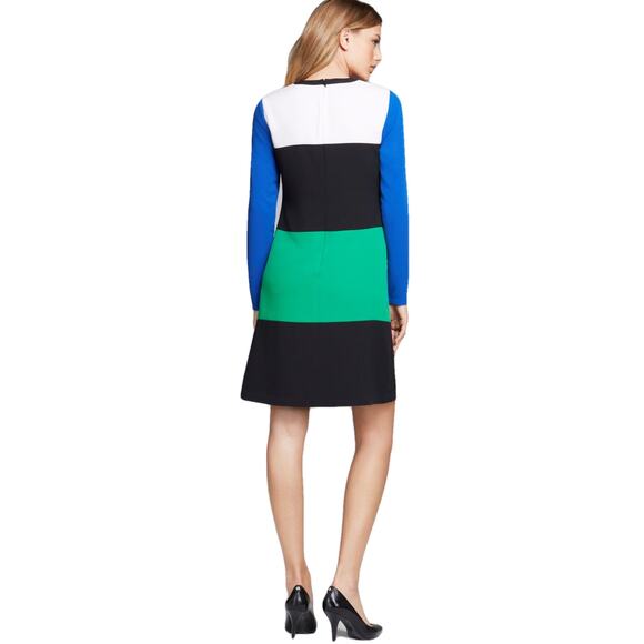 MICHAEL Michael Kors Long Sleeve Colorblock Sheath Dress - Picture 2 of 11